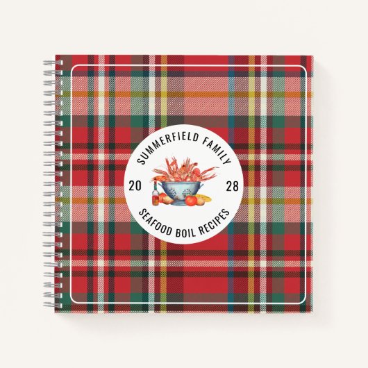 家族で楽しむプライドシーフードクックアウトカニ鍋レシピ ノートブック (正面)
