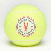 家族で楽しめるパーソナライズされたシーフード テニスボール (正面)