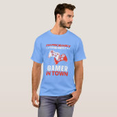 家族で楽しめるベストな面白いビデオゲーム Tシャツ (正面フル)