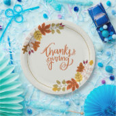 家族で楽しめる感謝祭の茶碗 ペーパープレート (パーティー)