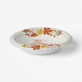 家族で楽しめる感謝祭の茶碗 ペーパーボウル (傾斜あり)