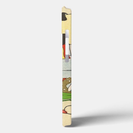 家族で歌う音楽キャロル、ヴィンテージクリスマス Case-Mate iPhoneケース (裏面 / 左)