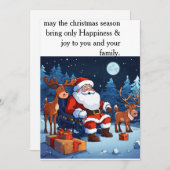 「家族で満ちた賛美クリスマス」 シーズンカード (正面/裏面)