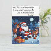 「家族で満ちた賛美クリスマス」 シーズンカード (スタンド正面)