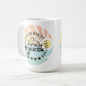 家族で過ごす思い出の作り コーヒーマグカップ (正面左)