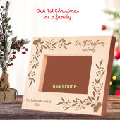 家族としての最初のクリスマスパーソナライズされた レーザー彫刻フレーム