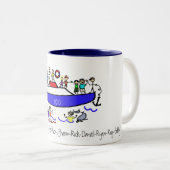 家族との巡航 ツートーンマグカップ (正面右)