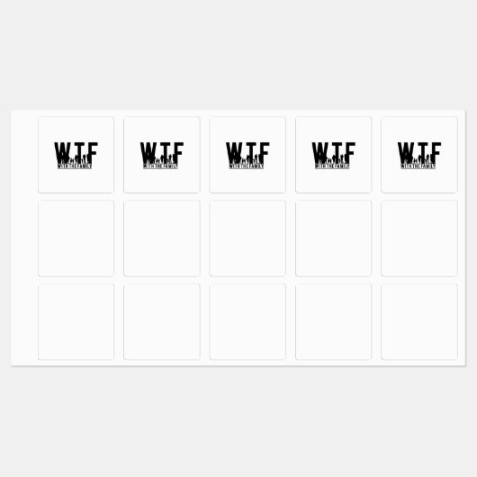 家族との懇親会WTF ラベル (シート)