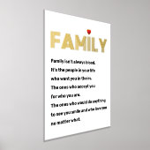 家族とは必ずしも血縁関係ではない（引用） 白金 箔ポスター (レイダウン)