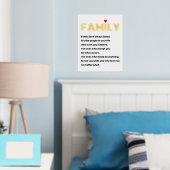 家族とは必ずしも血縁関係ではない（引用） 白金 箔ポスター (インサイチュ (寝室))