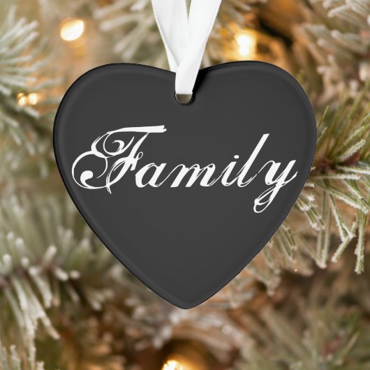 「家族とは」ハートオーナメント2020 オーナメント (ツリー)