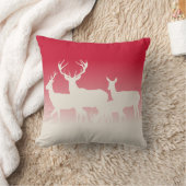 家族とスタッグ クッション (ブランケット)