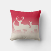 家族とスタッグ クッション (正面)