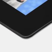 家族とブルテリアのカスタム写真 デスクマット (コーナー)