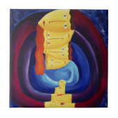 家族とモダンポートレート絵画の芸術 タイル (正面)