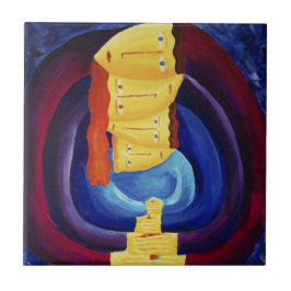 家族とモダンポートレート絵画の芸術 タイル