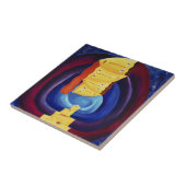 家族とモダンポートレート絵画の芸術 タイル (側面)