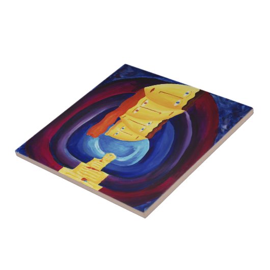 家族とモダンポートレート絵画の芸術 タイル (側面)