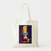 家族とモダンポートレート絵画の芸術 トートバッグ (正面)