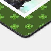 家族とヨークシャー犬のカスタム写真 デスクマット (コーナー)