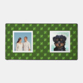 家族とヨークシャー犬のカスタム写真 デスクマット (正面)