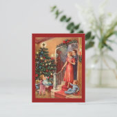 家族とヴィンテージクリスマス シーズンカード (スタンド正面)