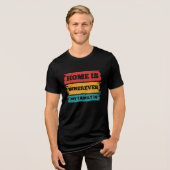 家族と一緒ならどこでもホーム。家族の再会  トライブレンドＴシャツ (正面全面)