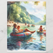 家族と一緒にチュービングしよう チラシ (裏面)