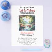 家族と一緒にチュービングしよう チラシ (シングル)