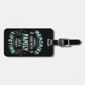 家族と一緒に作られた思い出は一生続く ラゲッジタグ (正面横)