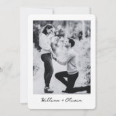 家族と一緒に写真結婚の 招待状 (裏面)