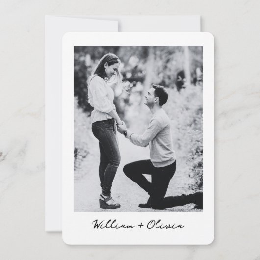 家族と一緒に写真結婚の 招待状 (裏面)