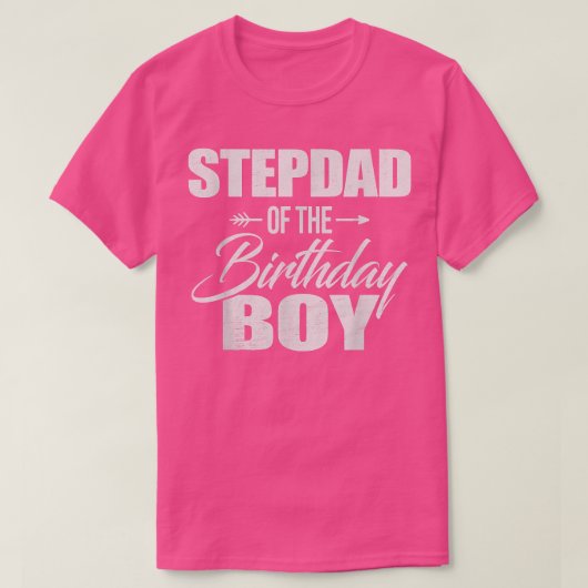 家族と一致する誕生日ボーイの継父パーティー  Tシャツ (デザイン正面)