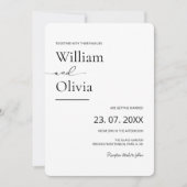 家族と共結婚に 招待状 (正面)