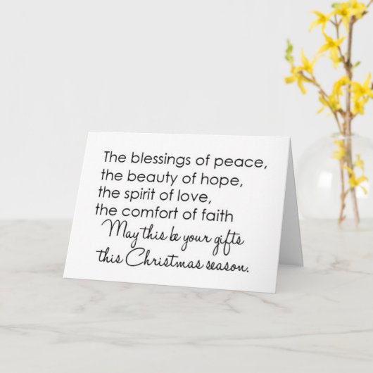 家族と友人に対する素晴らしい願い カード (黄色い花)