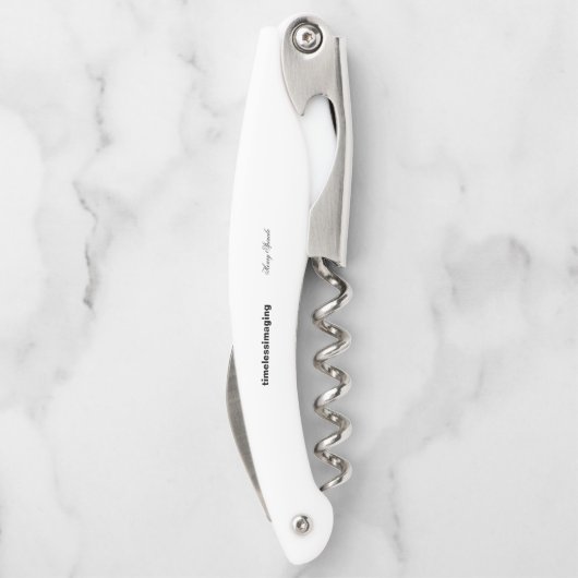 家族と友人のお祝いワインオープナー ソムリエナイフ (裏面)