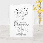 家族と友人のためにクリスマスを祝う カード (黄色い花)
