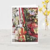 ****家族と友人のクリスマスウィッシュのための時間*** カード (黄色い花)