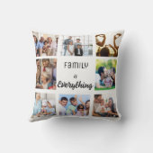家族と友人のコラージュ写真 クッション (裏面)
