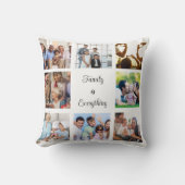 家族と友人のコラージュ写真 クッション (正面)