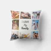 家族と友人のコラージュ写真 クッション (裏面)