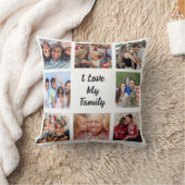 家族と友人のコラージュ写真 クッション (ブランケット)