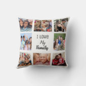 家族と友人のコラージュ写真 クッション (裏面)