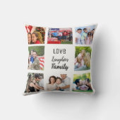 家族と友人のコラージュ写真 クッション (裏面)
