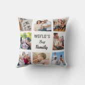 家族と友人のコラージュ写真 クッション (裏面)
