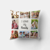 家族と友人のコラージュ写真 クッション (裏面)