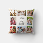 家族と友人のコラージュ写真 クッション (正面)
