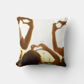 家族と友人の写真 クッション (正面)