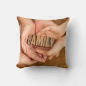 家族と友人の写真 クッション (正面)