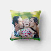 家族と友人の写真 クッション (正面)
